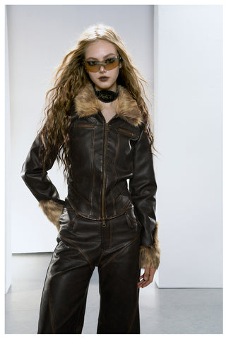 Women's Autumn And Winter Retro Fur Collar Warm And Cotton Jacket - Fashionner