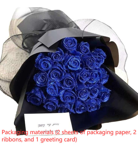 Bouquet de mariée personnalisé de la Saint-Valentin avec fleurs fraîches éternelles