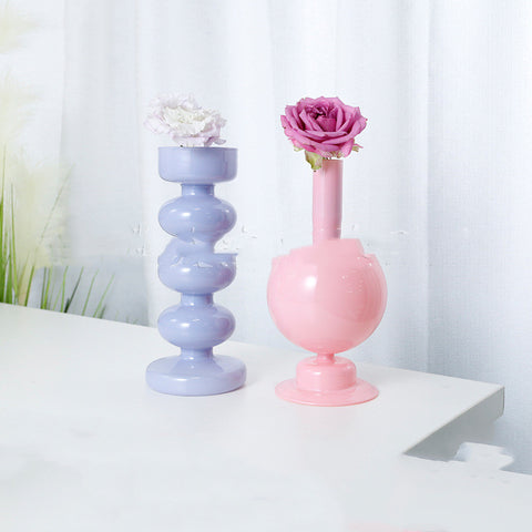 Vase Combinaison Multi-Billes Verre Teinté Hydroponie