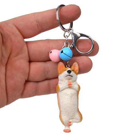 Porte-clés d'escalade Corgi indépendant Yoga Dog Bell