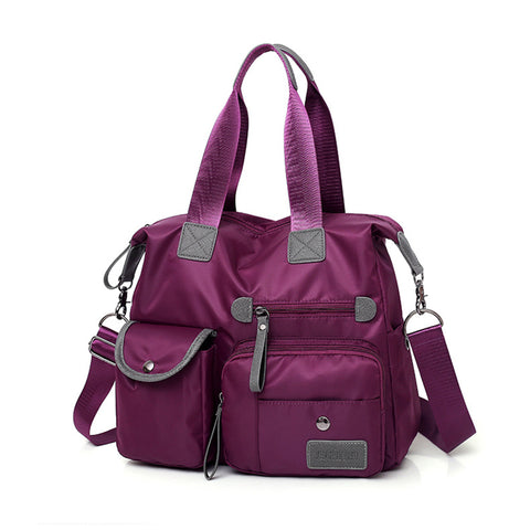 Large Capacity Multi-pocket Shoulder Bag For Women Nylon Waterproof Handbags Female Casual Commuting Messenger Crossbody Bags - Fashionner