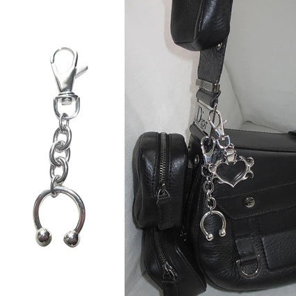 Pendentifs Clés en Fer à Cheval en Métal Argenté Design Original Personnalité Couple