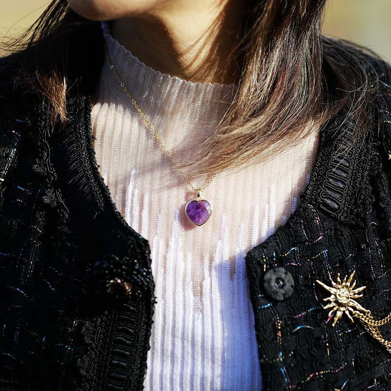 Buy French-Style Laid-Back 18K Gold-Plated Chain Pendant Necklace online at Fashionner.
