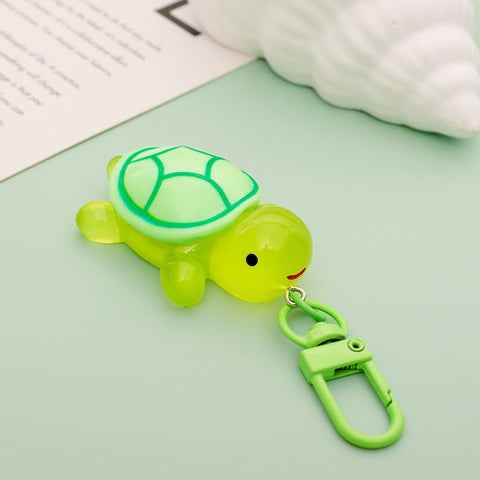 Porte-clés Petite Tortue Lumineuse Pendentif Mignon