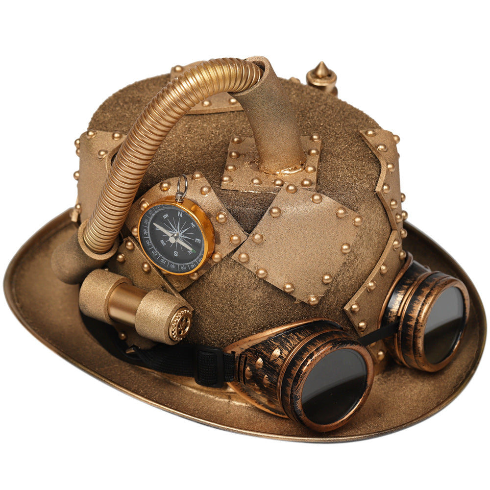 Steampunk Gothic Compass Hat Goggles - Fashionner