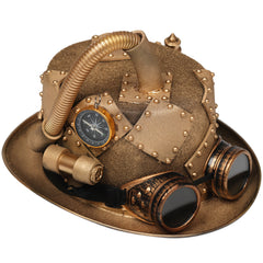 Steampunk Gothic Compass Hat Goggles - Fashionner