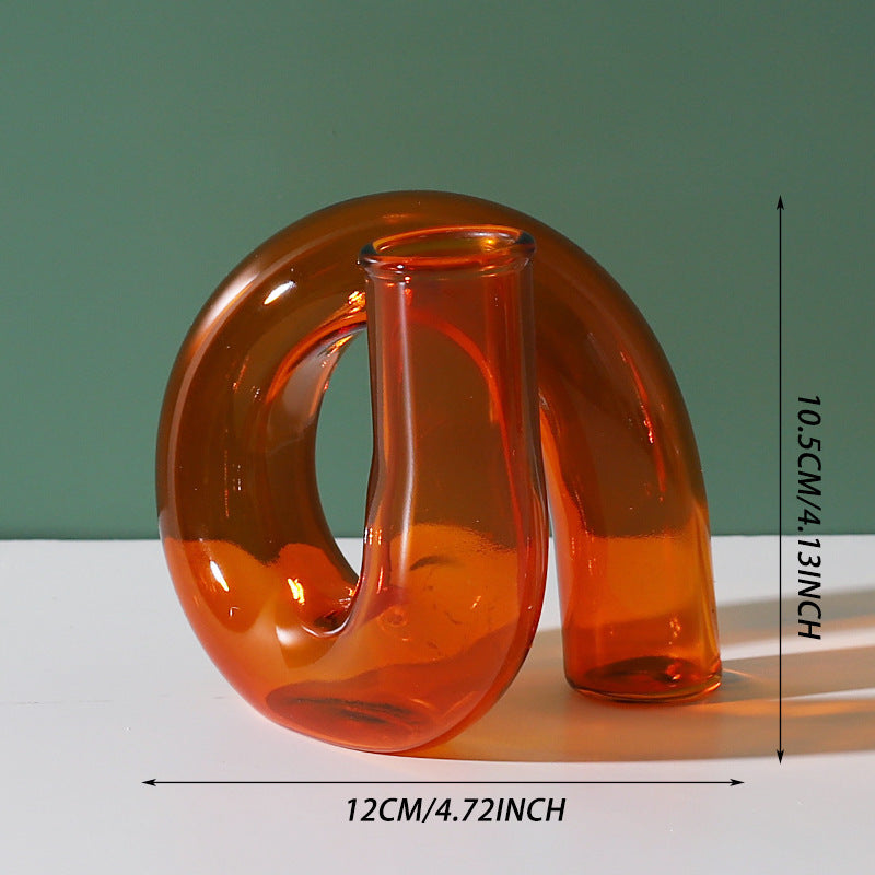 Creative Heterosexual Glass Flower Arrangement Hydroponic Bottle Furniture Model Room