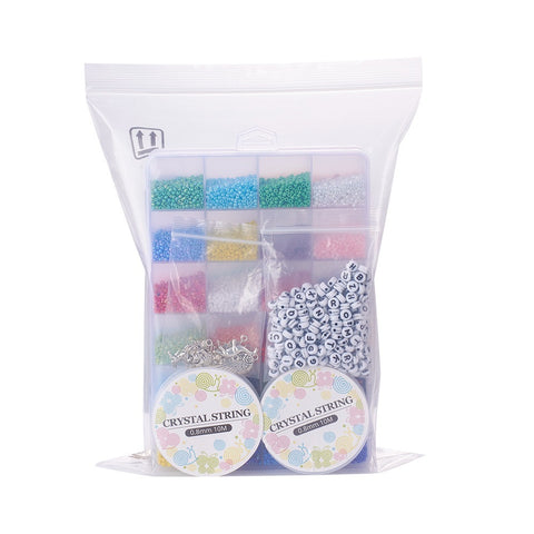 Perles de millet Perles de verre Ensemble combiné double boîte