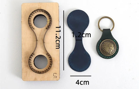 Moule de découpe en cuir pour couteau de décoration suspendue pour porte-clés