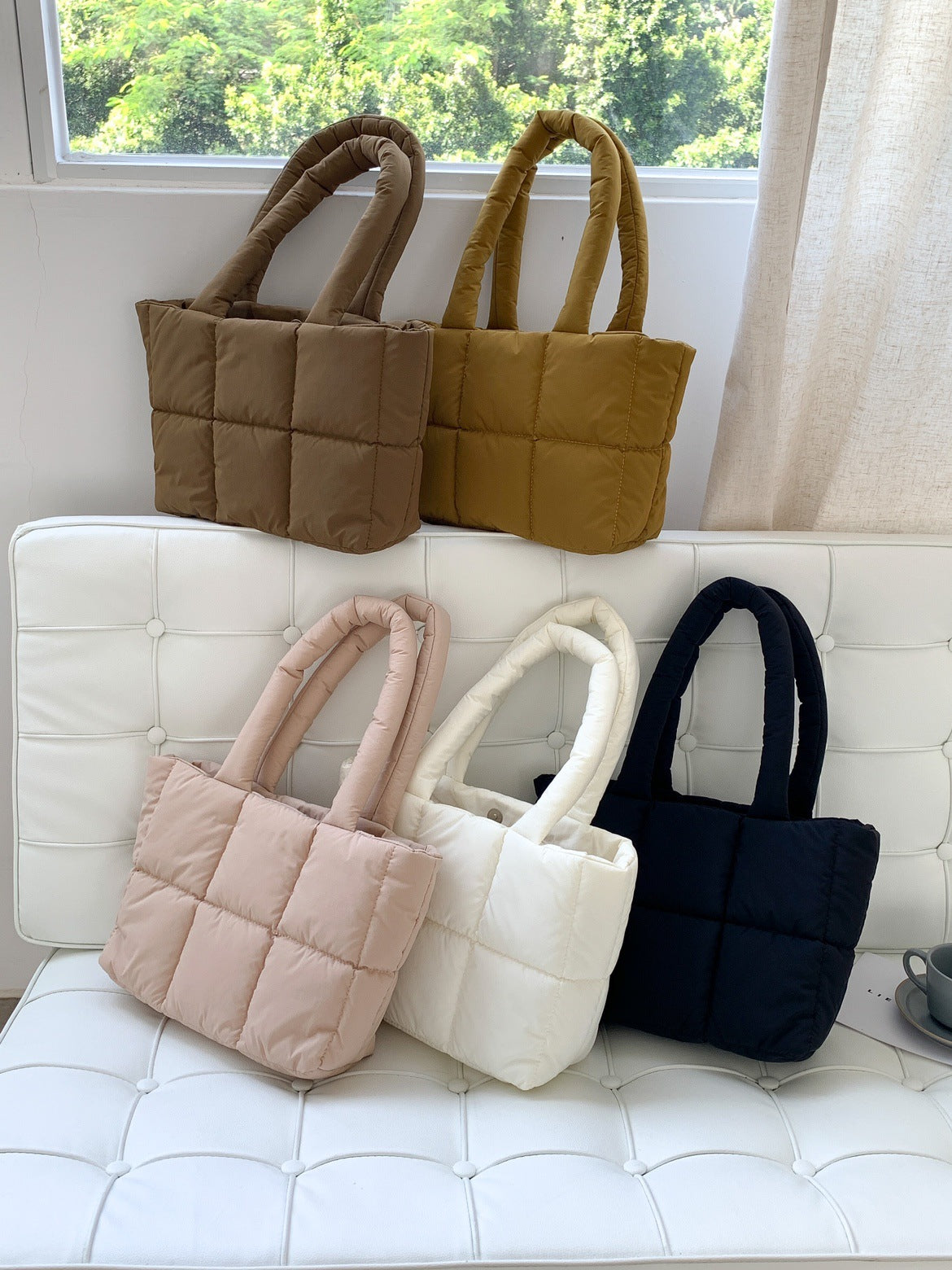 Large Capacity Plaid One-shoulder Portable Commuter Hand-carrying Bag - Fashionner