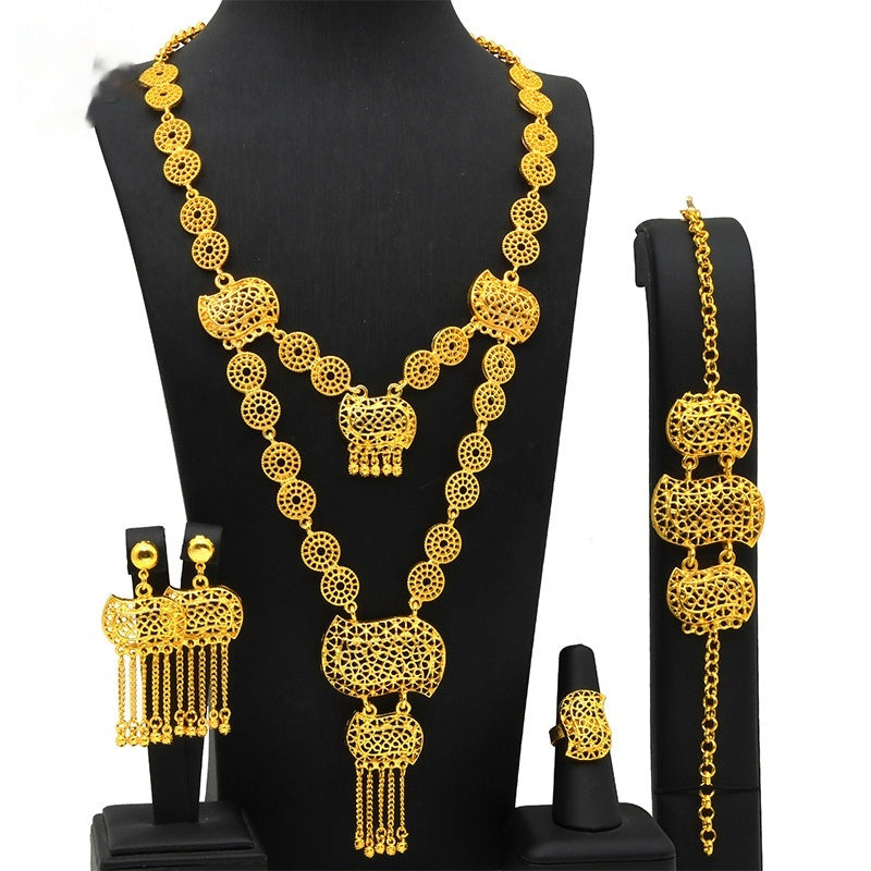 Buy Wedding Accessories Necklace Bracelet Ring Earrings online at Fashionner.