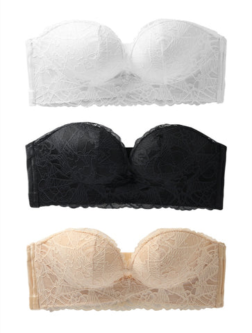 Buy Strapless Bra Underwire Invisible Underwear online at Fashionner.