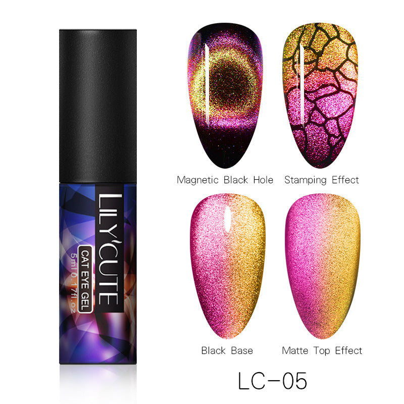 Magic Wide Cat Eye Nail Polish - Fashionner