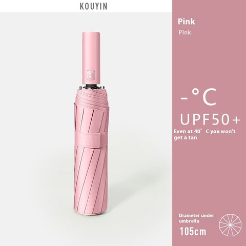 Full-automatic Folding Umbrella Rain And Rain Dual-purpose Sunshade