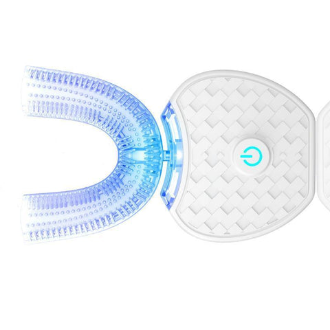 Brosse à dents électrique automatique intelligente 360 degrés étanche en forme de U, blanchissante, lumière bleue, chargement USB