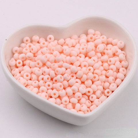 Perles de riz en verre Macaron Super Premium 4 mm