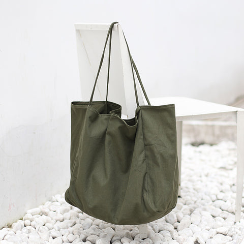 Women Handbags High Capacity Shoulder Bags For Shopping Canvas Totes - Fashionner
