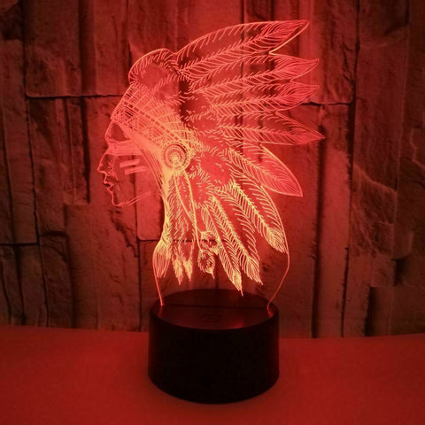 Lampe de Nuit 3D Créative USB Dégradé Coloré
