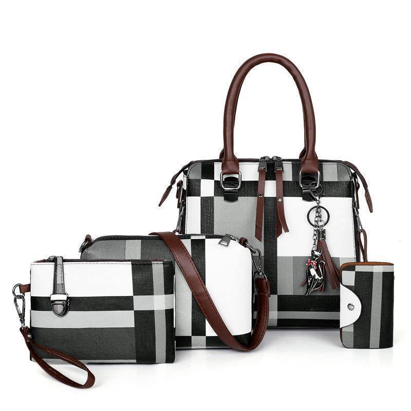 New Luxury Handbags Plaid Women Bags Designer - Fashionner