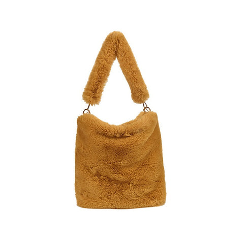 Plush women bag handbag - Fashionner