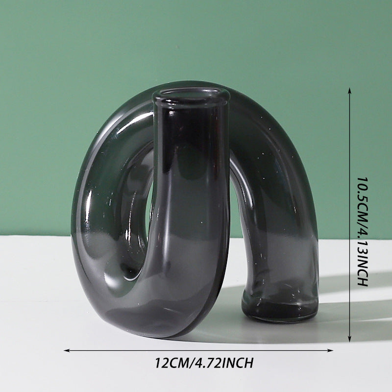 Creative Heterosexual Glass Flower Arrangement Hydroponic Bottle Furniture Model Room