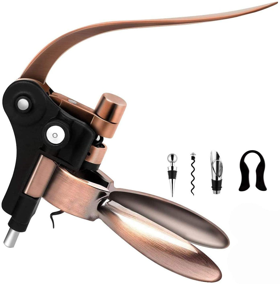 Rabbit-shaped Goose Head Zinc Alloy Bottle Opener Set