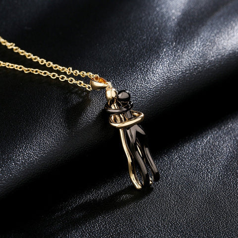 Buy Special-Interest Design Couple Hug Pendant Necklace online at Fashionner.