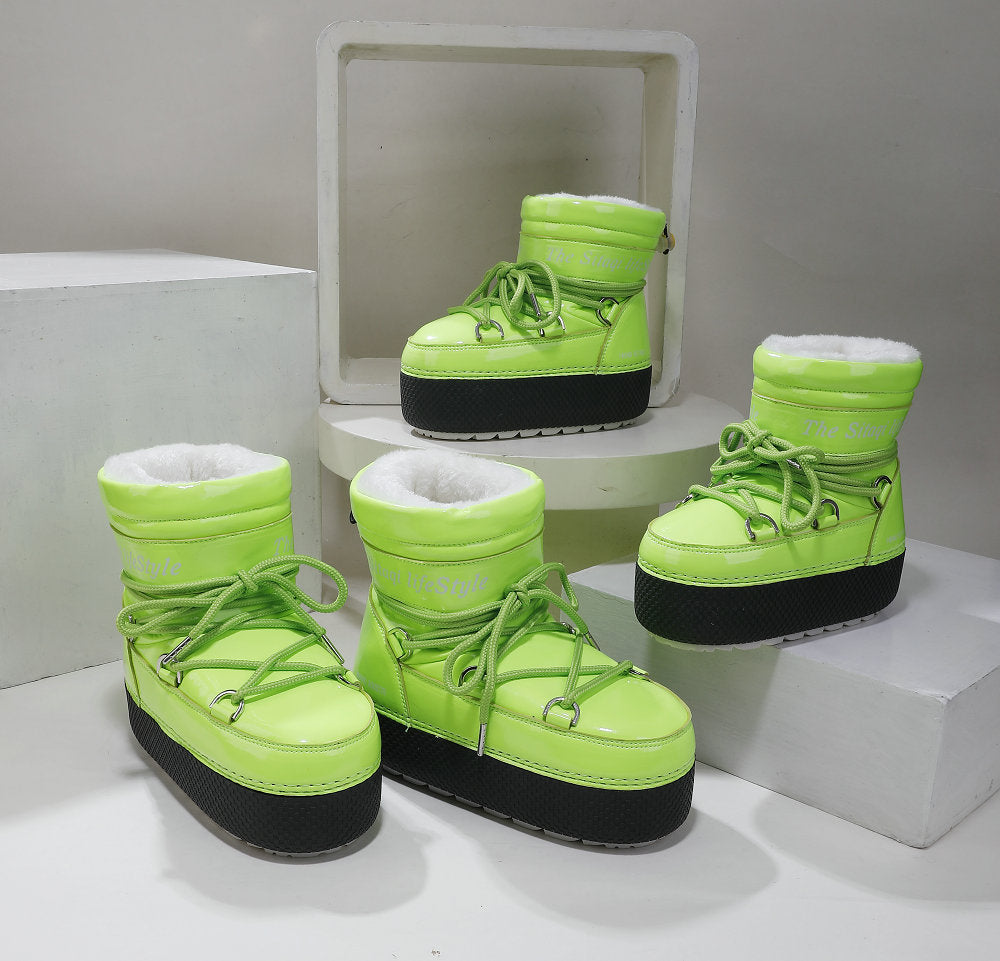 Parent-child Platform Space Boots Moon Boots Sleeve - Fashionner