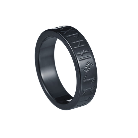 Bague d'ornement en acier de titane pour couple