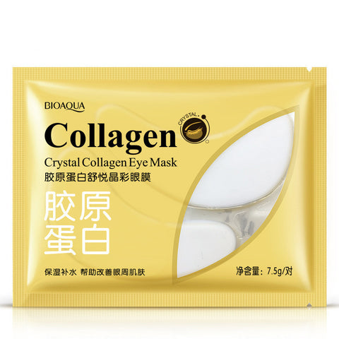 Masque oculaire apaisant en cristal de collagène coloré améliore les ridules