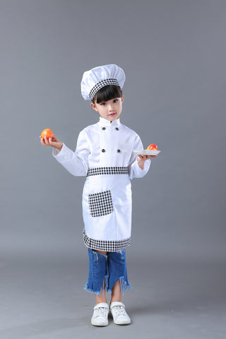 Chef Uniform Costume Children's COS Chef Role-playing Clothes
