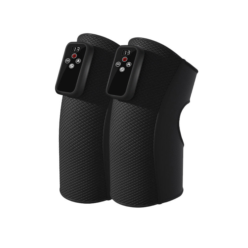 Electric heating knee massage instrument, vibration moxibustion, shoulder and elbow joint pain, hot compress knee massager for old cold legs - Fashionner