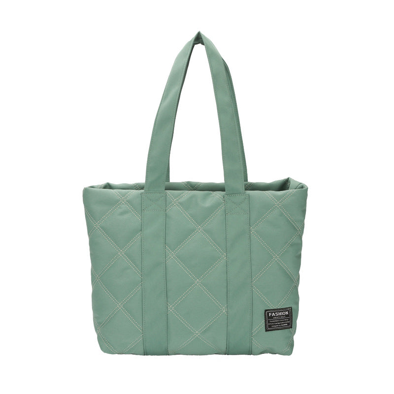 Commuter Hand-carrying Bag Diamond Quilted Big Bag - Fashionner