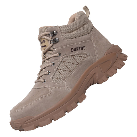 Safety Shoes Anti-Smashing Anti-Piercing Steel Toed Men's Shoes Wear-Resistant Anti Skid Boots Plus Velvet Work Shoes - Fashionner