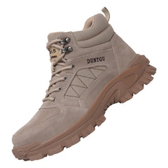 Safety Shoes Anti-Smashing Anti-Piercing Steel Toed Men's Shoes Wear-Resistant Anti Skid Boots Plus Velvet Work Shoes