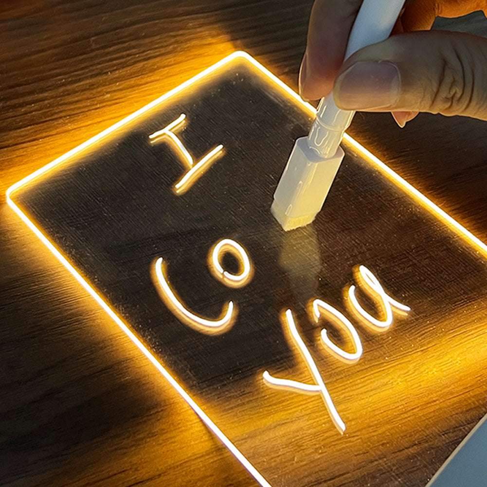 Buy Creative Note Board Creative Led Night Light Usb Message Board Holiday Light With Pen Gift For Children Girlfriend Decoration Night Lamp online at Fashionner.