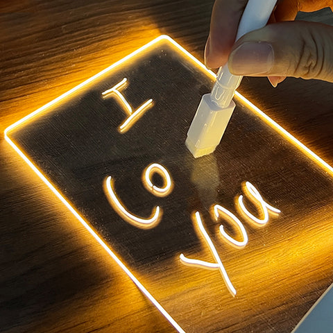Buy Creative Note Board Creative Led Night Light Usb Message Board Holiday Light With Pen Gift For Children Girlfriend Decoration Night Lamp online at Fashionner.