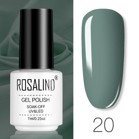ROSALIND Gel Polish Set Manicure for Nails Semi Permanent Vernis top coat UV LED Gel Varnish Soak Off Nail Art Gel Nail Polish - Fashionner