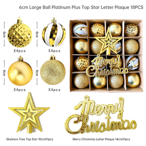 Décoration de Noël 6cm boule électrolytique boule en plastique boule peinte de forme spéciale cadeau de boule de Noël pendentif de sapin de Noël