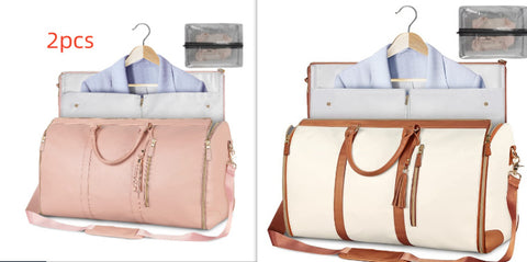 Sac de voyage polochon grande capacité, sac à main pour femme, sac à costume pliable, sacs fourre-tout étanches pour vêtements