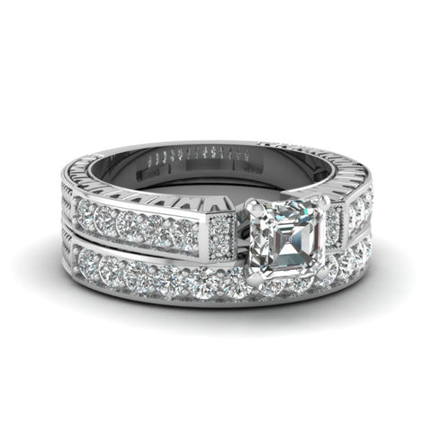 Buy Micro-Paved Square Zircon Couple Rings For Women online at Fashionner.