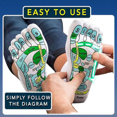 Five Finger Socks Health Care Socks Creative Acupoint Map Foot Massage Socks Cotton Socks - Fashionner