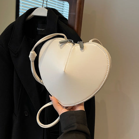 Sac bandoulière femme style niche, sac en forme de cœur, petit sac simple et nouveau