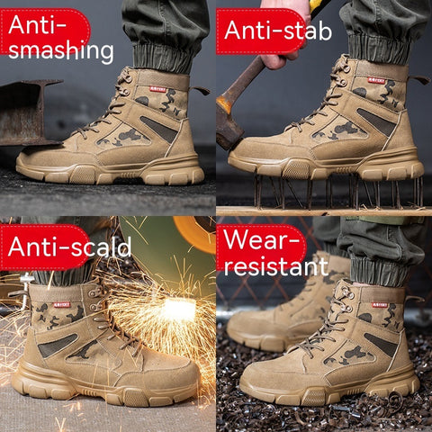 Chaussures de protection du travail isolées 10 kV avec semelle légère antichoc et anti-perforation