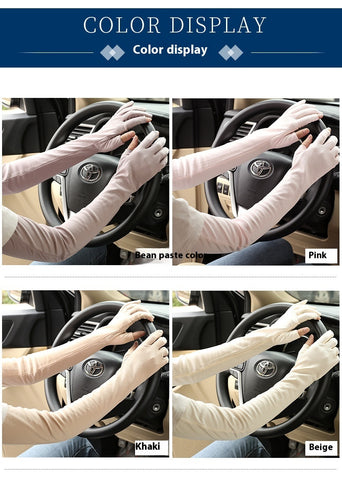 Manchettes en coton minces pour femmes, protection solaire pour la conduite automobile