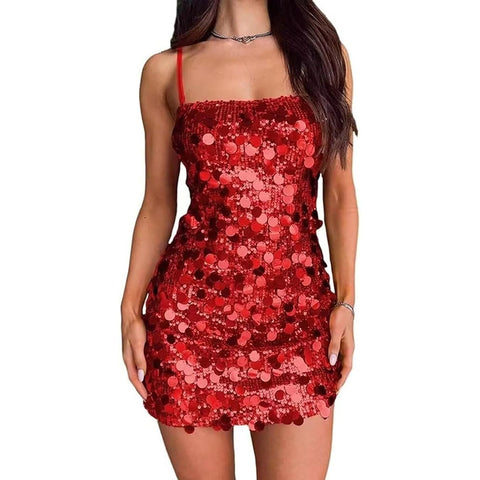 Robe de Soirée à Paillettes pour Femme