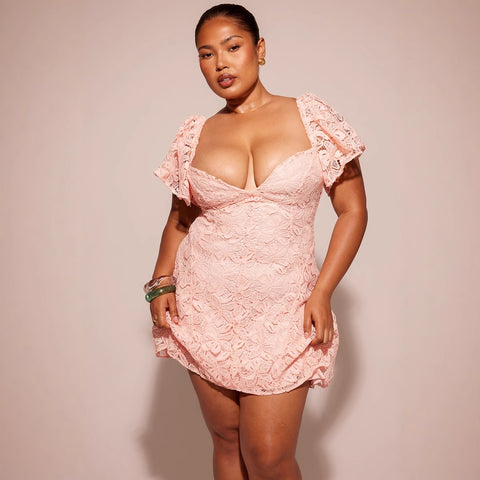 Robe trapèze élégante à col en V pour femme