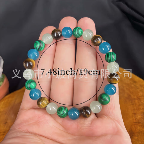 Bracelet Malachite Œil de Tigre Hommes et Femmes
