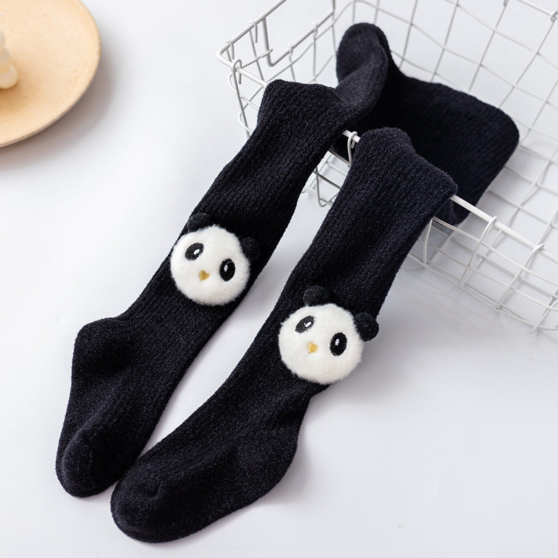 Infant Bottoming Combed Cotton Panda Children Pantyhose - Fashionner