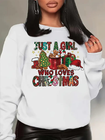 Pull à col rond de Noël pour femmes